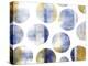 Blue and Gold Circles-Summer Tali Hilty-Premier Image Canvas