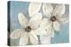 Blue and Neutral Floral-Silvia Vassileva-Stretched Canvas