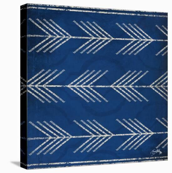 Blue Arrows-Elizabeth Medley-Stretched Canvas