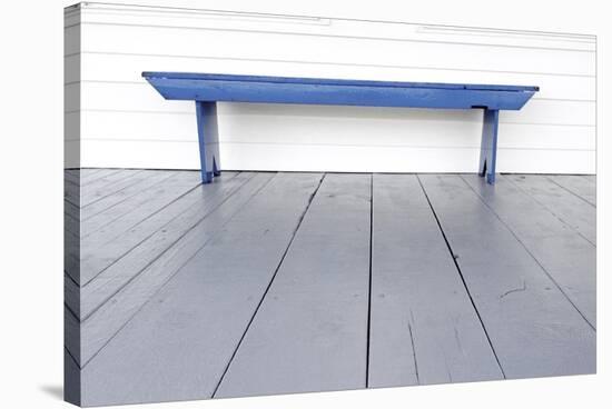 Blue Bench-Bill Coleman-Stretched Canvas