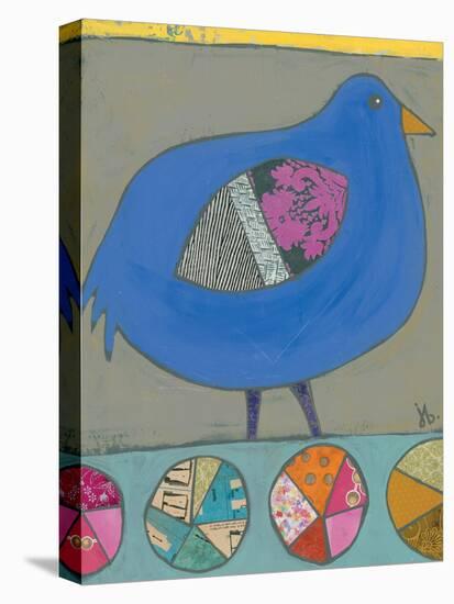 Blue Bird-Julie Beyer-Stretched Canvas