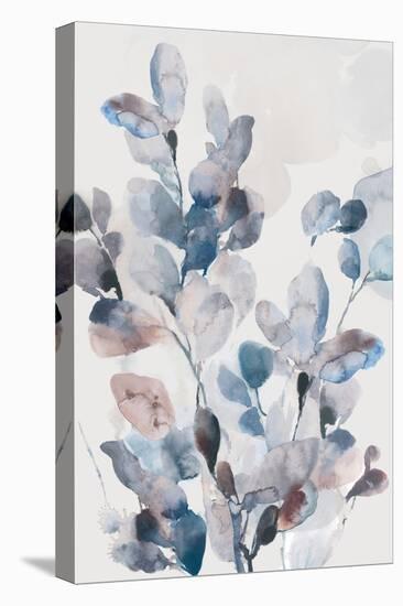 Blue Boho Leaves II-Asia Jensen-Stretched Canvas