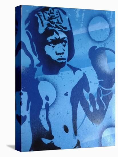 Blue Boxer-Abstract Graffiti-Premier Image Canvas