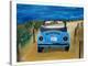 Blue Bug At Beach-M Bleichner-Stretched Canvas