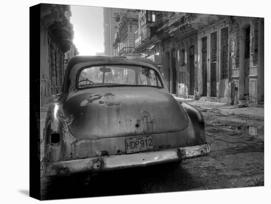 Blue Car in Havana, Cuba, Caribbean-Nadia Isakova-Premier Image Canvas