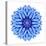 Blue Cornflower Mandala Flower Kaleidoscope-tr3gi-Stretched Canvas