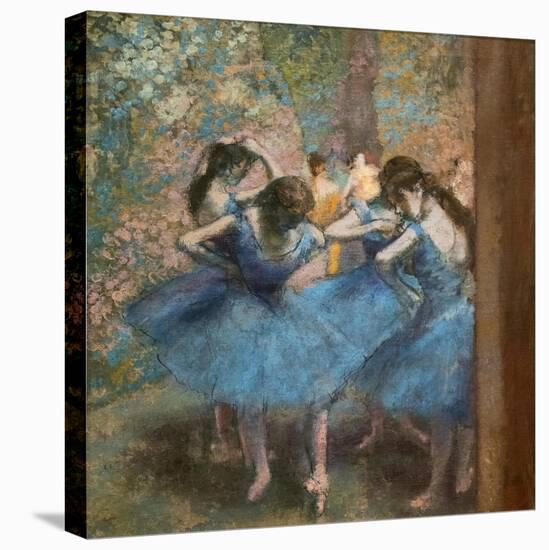 Blue dancers. Around 1893-96. Oil on canvas.-Edgar Degas-Premier Image Canvas