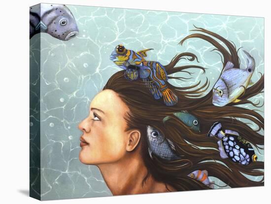 Blue Fish-Leah Saulnier-Premier Image Canvas