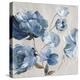 Blue Florals Cascade-Asia Jensen-Stretched Canvas