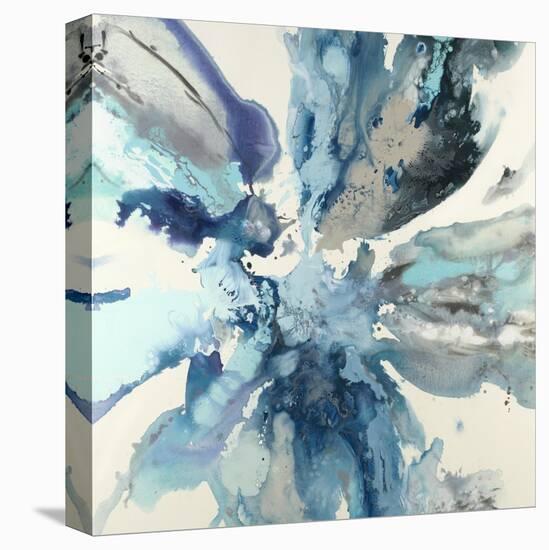 Blue Flower Explosion-Randy Hibberd-Stretched Canvas