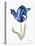 Blue Flower Stem I-Stellar Design Studio-Stretched Canvas