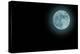 Blue Full Moon Isolated on a Black Sky-Steve Collender-Premier Image Canvas