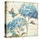 Blue Garden IV-Daphne Brissonnet-Stretched Canvas