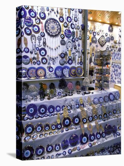 Blue Glass-Eye Pendant Shop in the Grand Bazaar, Istanbul, Turkey-Ali Kabas-Premier Image Canvas