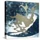 Blue Gold Splash 1-Kimberly Allen-Stretched Canvas