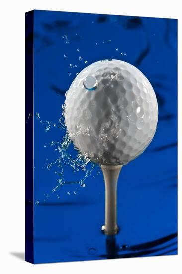 Blue Golf Ball Splash-Steve Gadomski-Premier Image Canvas