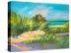 Blue Grass Breeze II-Jane Slivka-Stretched Canvas