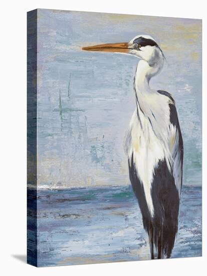 Blue Heron On Blue II-Patricia Pinto-Stretched Canvas