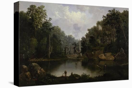 Blue Hole, Little Miami River, 1851-Robert Scott Duncanson-Premier Image Canvas