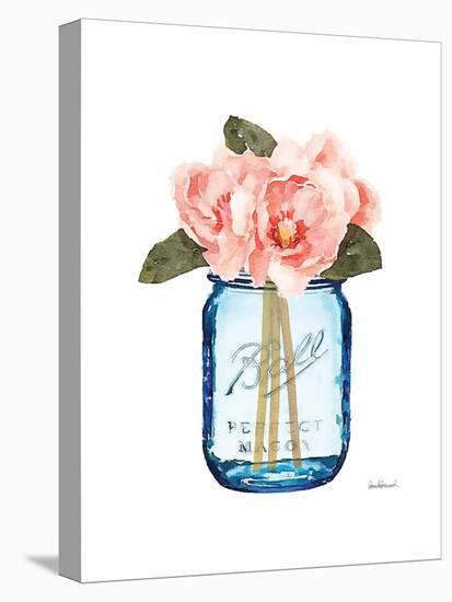 Blue Jar Magnolia-Amanda Greenwood-Stretched Canvas