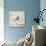 Blue Linen Bird-null-Stretched Canvas displayed on a wall