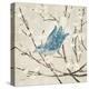 Blue Linen Bird-null-Stretched Canvas