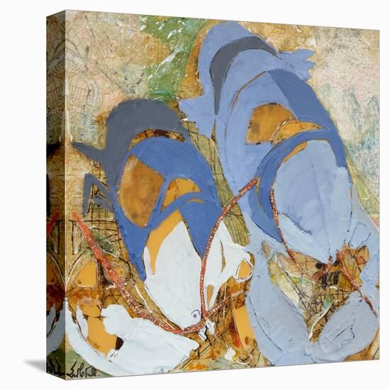 Blue Lobsters-Erin McGee Ferrell-Stretched Canvas