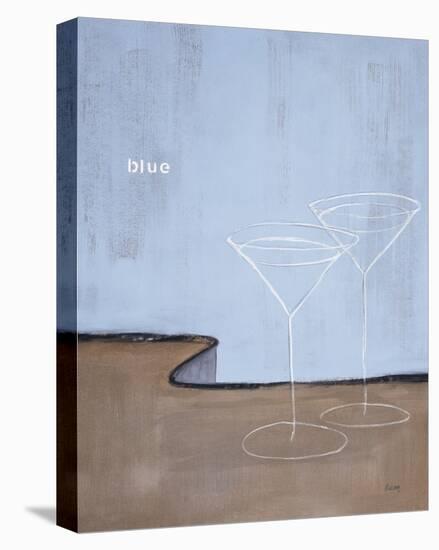 Blue Martini-Mark Pulliam-Stretched Canvas