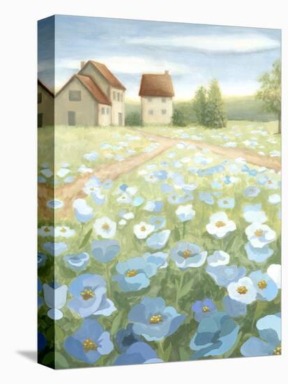 Blue Meadow-Megan Meagher-Stretched Canvas