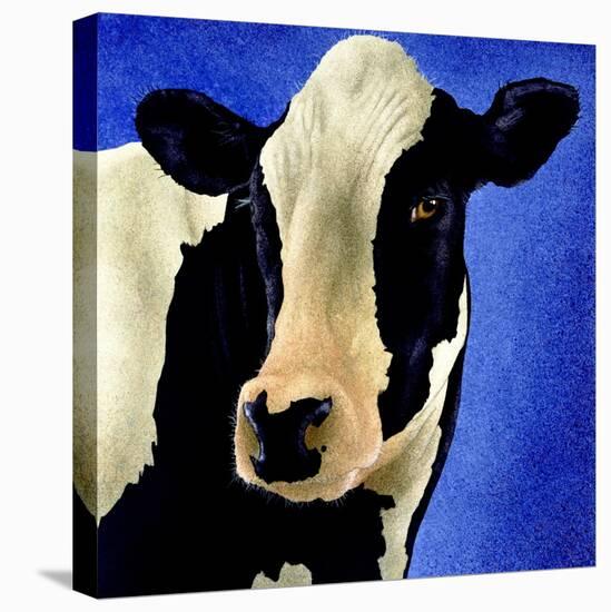 Blue Moo Moo-Will Bullas-Premier Image Canvas