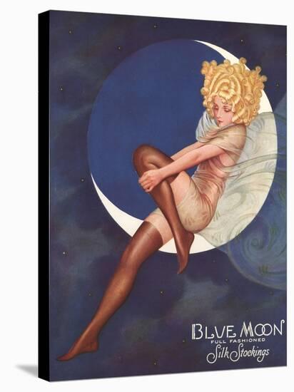 Blue Moon Silk stockings, Womens Glamour Pin-Ups Nylons Hosiery, USA, 1920-null-Premier Image Canvas