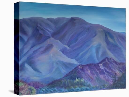 Blue Mountain, Andalusia, 2001 (Oil on Canvas)-Antonia Myatt-Premier Image Canvas