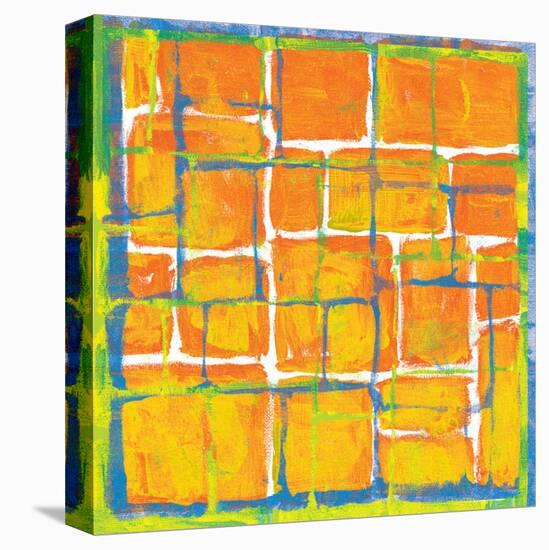 Blue Over Orange-Carmine Thorner-Stretched Canvas