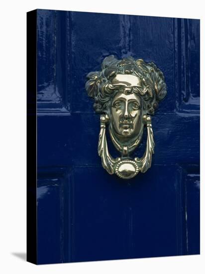 Blue Painted Door and Knocker in the Centre of the City of Dublin, Eire, Europe-Gavin Hellier-Premier Image Canvas