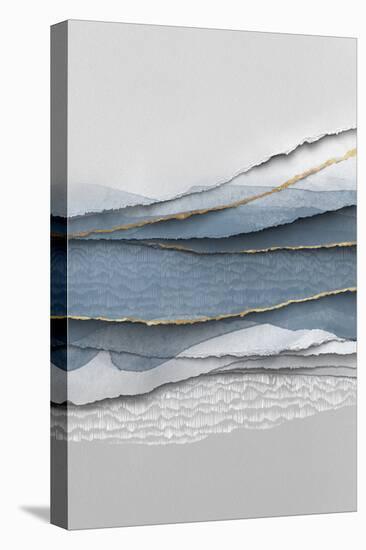 Blue Paper-PI Studio-Stretched Canvas