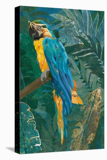 Blue parrot in the rainforest-Sarah Manovski-Premier Image Canvas