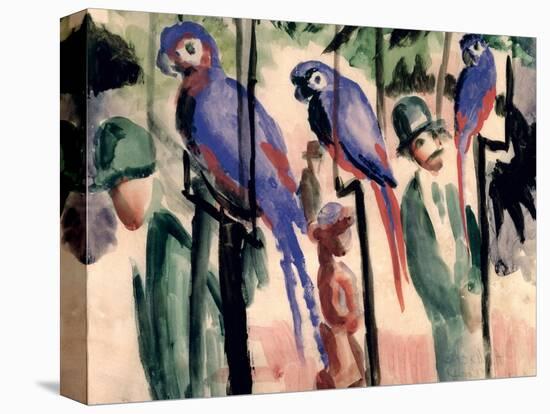 Blue Parrots-Auguste Macke-Premier Image Canvas