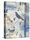 Blue Plaid With Birds B-Jean Plout-Premier Image Canvas