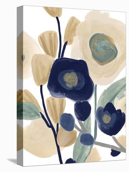 Blue Poppy Cascade I-June Vess-Stretched Canvas