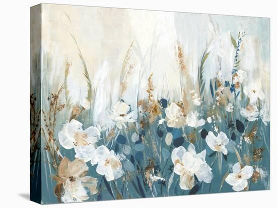 Blue Poppy Field-Allison Pearce-Stretched Canvas