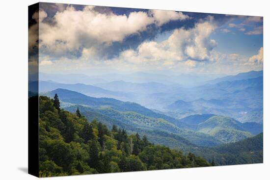 Blue Ridge Parkway vista, Smoky Mountains, USA.-Anna Miller-Premier Image Canvas