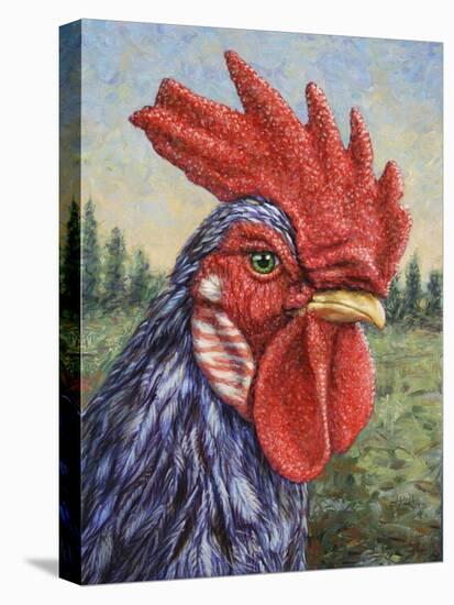 Blue Rooster-James W. Johnson-Premier Image Canvas