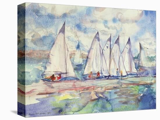 Blue Sailboats, 1989-Brenda Brin Booker-Premier Image Canvas