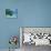 Blue Skiff Bora Bora Lagoon-Lawrence Da Luz Photography-Premier Image Canvas displayed on a wall