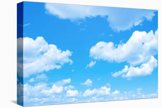 Blue Sky Background with a Tiny Clouds-Vitaliy Pakhnyushchyy-Premier Image Canvas