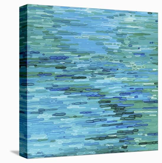 Blue Sky over Lake Lure-Margaret Juul-Stretched Canvas