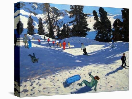 Blue Sledge, Belle Plagne-Andrew Macara-Premier Image Canvas