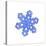Blue Snowflake 2-Wendy Edelson-Premier Image Canvas