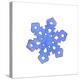 Blue Snowflake 2-Wendy Edelson-Premier Image Canvas