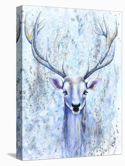 Blue Spirit Deer-Michelle Faber-Premier Image Canvas